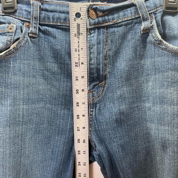 Levi’s 515 Bootcut Jeans Womens 12 Blue Denim Stretch Comfy Pants 2421 - Picture 5 of 10